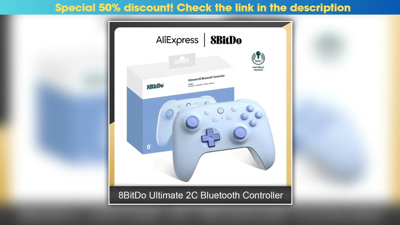 8BitDo Ultimate 2C Bluetooth Controller Wireless Gamepad with Hall Effect Joystock for Nintendo