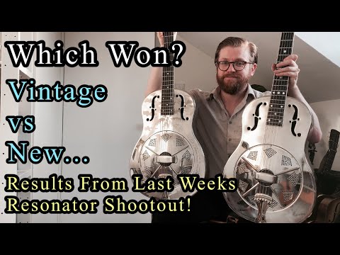 Which won? Results from our previous ‘Vintage vs New National Resonator Guitar Shootout.’