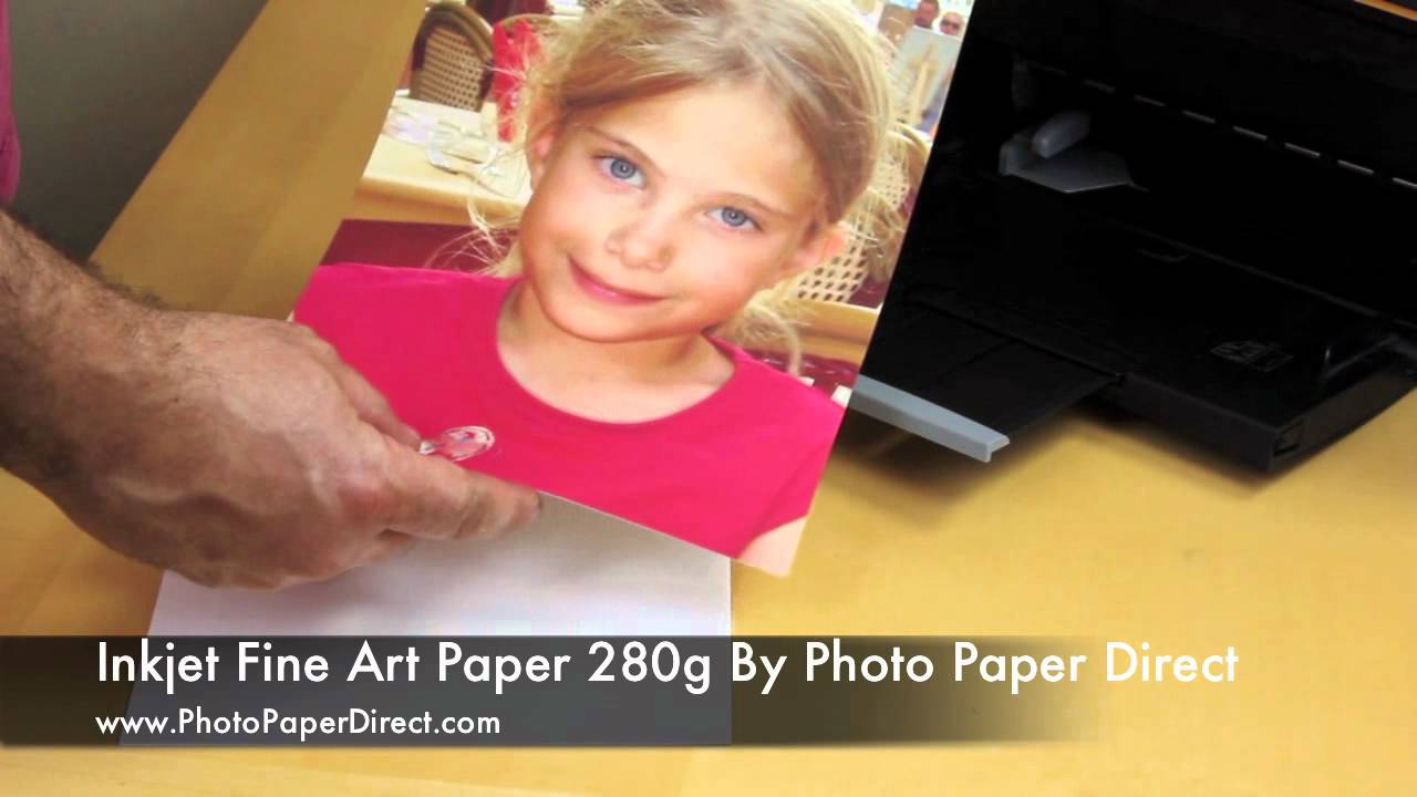 Inkjet Fine Art Paper 280g By Photo Paper Direct YouTube