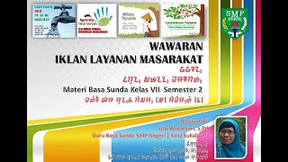 MATERI WAWARAN & IKLAN LAYANAN MASARAKAT