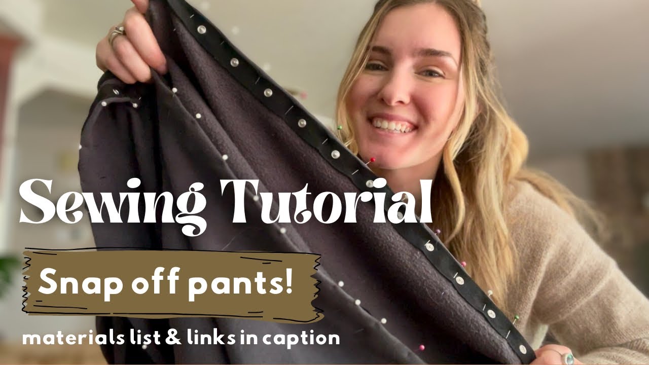 Snap Off Pants! Sewing tutorial with old sweats
