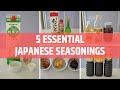 5 essential japanese seasonings  very basic of japanese cooking ep190