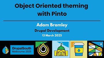 Object Oriented theming with Pinto [Lightning talk] / Drupal Development / Adam Bramley