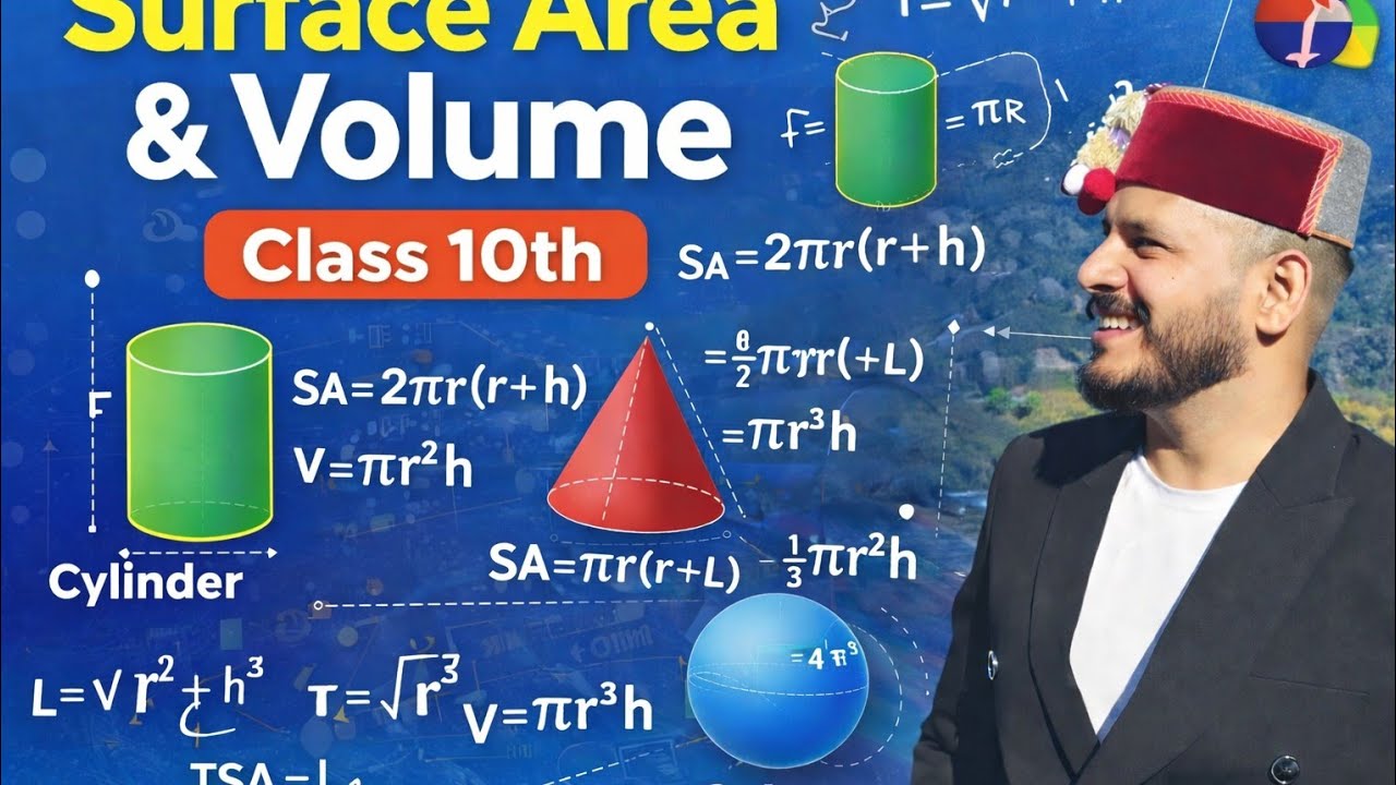 Surface area and volume important question and concept series for board exam 🙏