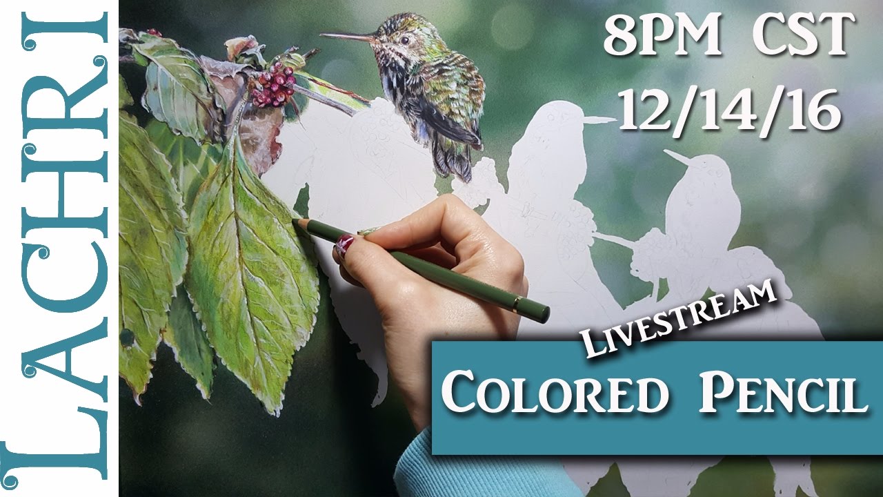 ⁣Colored Pencil Livestream - Lachri