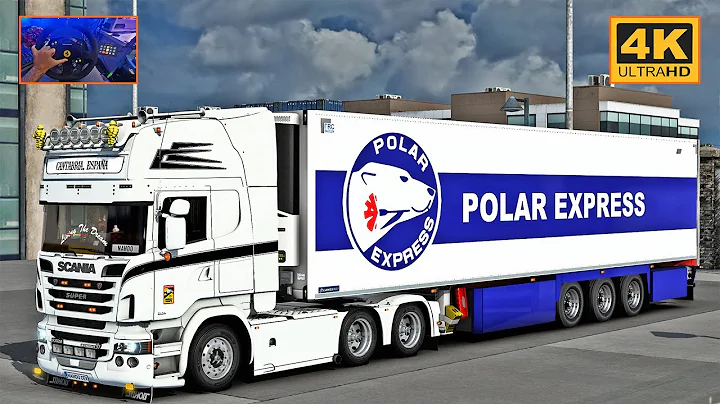 Scania R620 V8 open pipe | ETS2 Gameplay 4K + wheel cam | Plymouth - Madrid