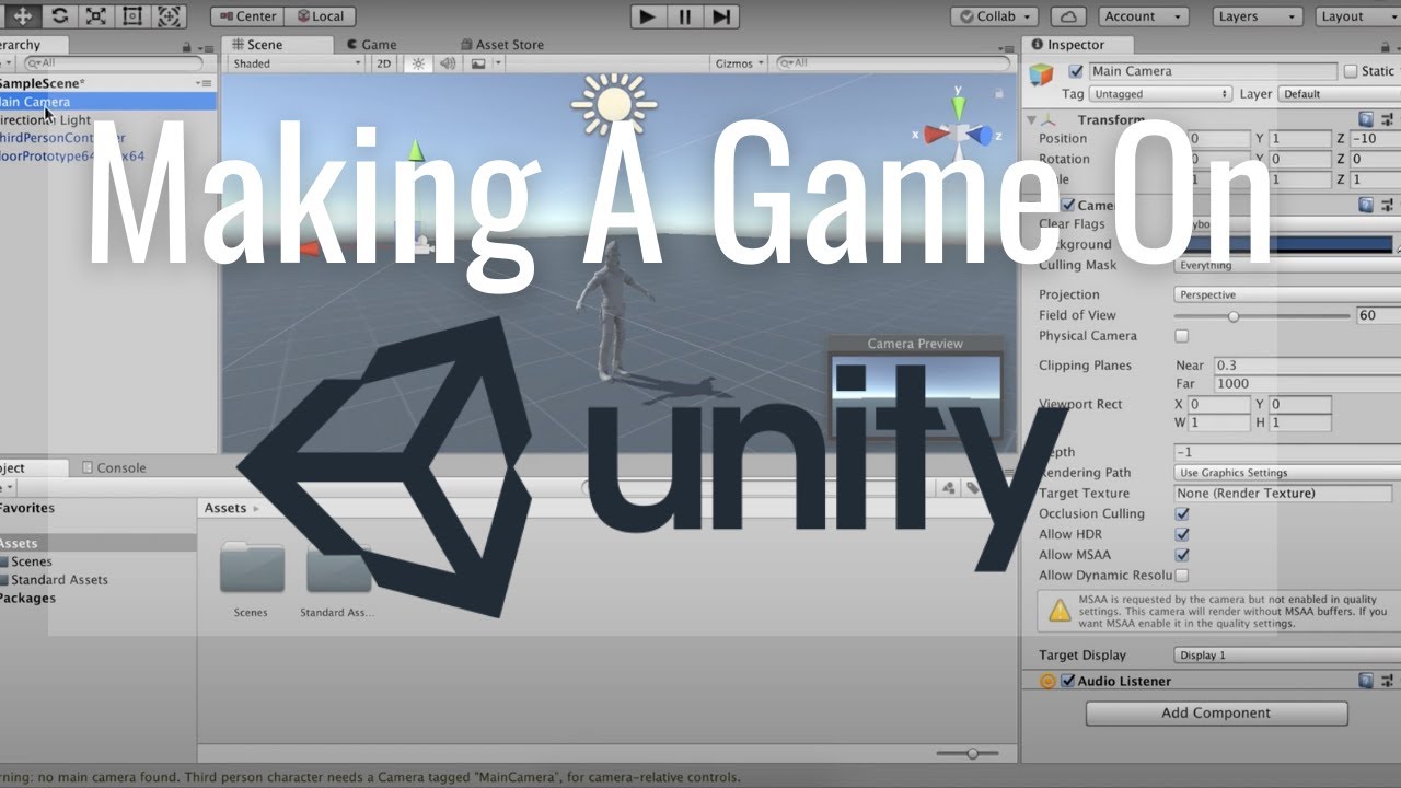 Making A Game On Unity - YouTube