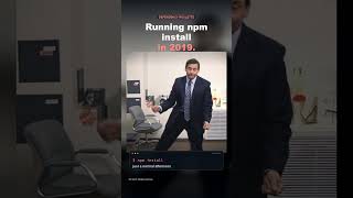 Running npm install in 2019 vs 2026 #Shorts