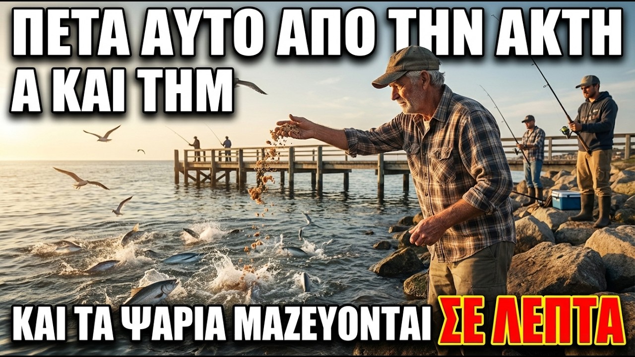 Πέτα Αυτό Από Την Ακτή Και Τα Ψάρια Μαζεύονται Σε Λεπτά
