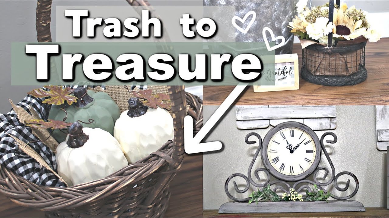 Trash to Treasure FARMHOUSE DIYS | Thrift Store Makeovers | Krafts by Katelyn