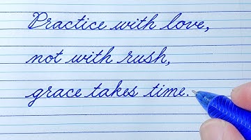 Cursive Writing Quote 100 | Cursive Handwriting Practice | Cursive Letters | How to write in cursive