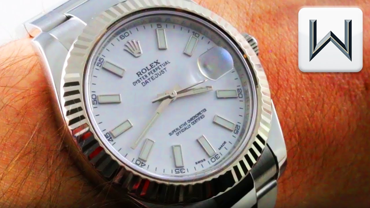 datejust white face