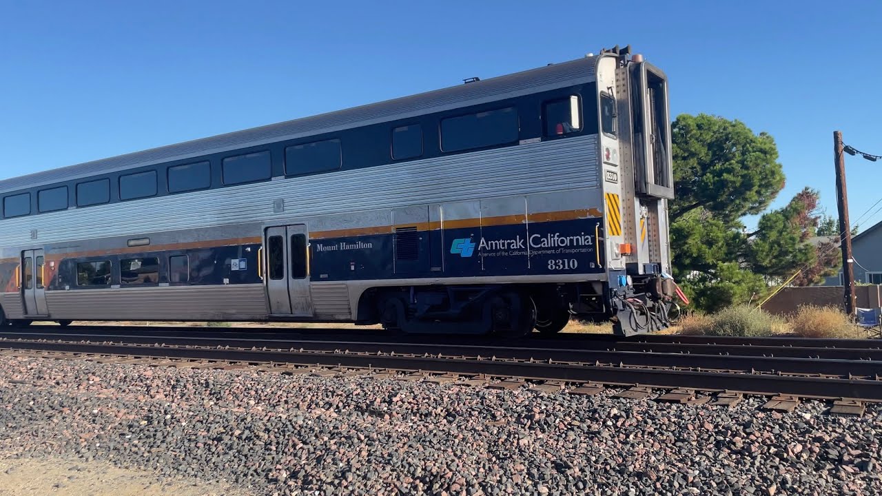 Amtrak San Joaquin Train 710 Southbound To BFD Passing By Ft Marcel Onboard Taken Tuesday