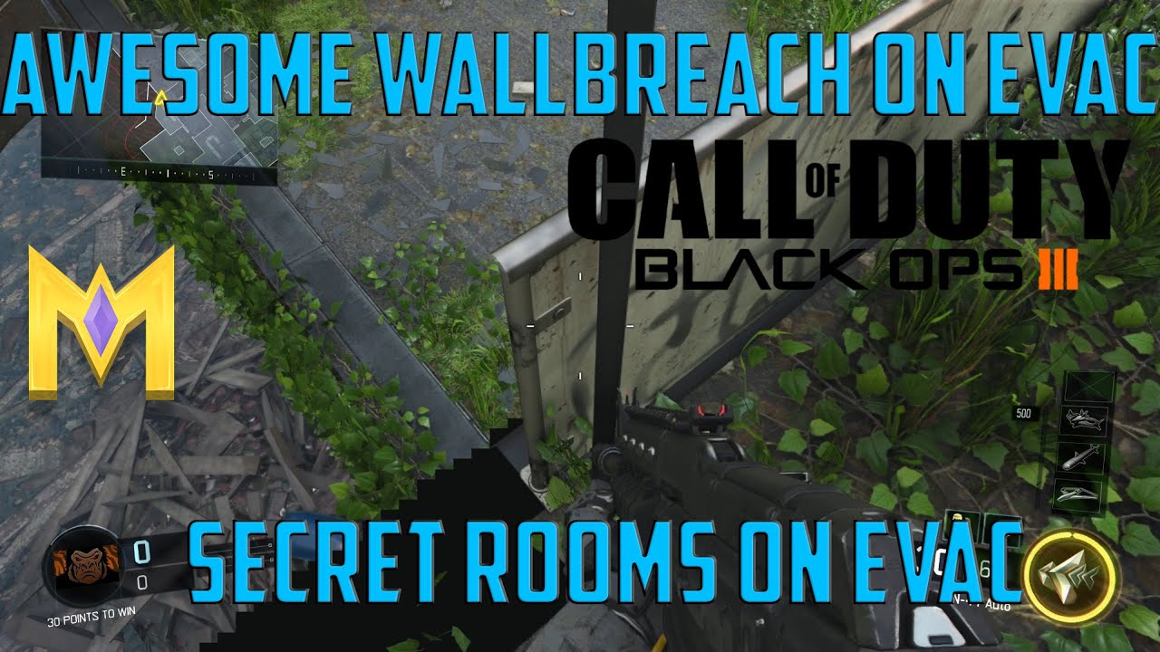 Call Of Duty Black Ops 3 Glitches - Wallbreach On Evac - SECRET ROOMS ON EVAC