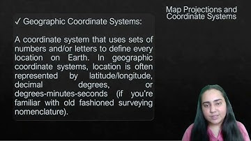 54.  Map Projections and Coordinate Systems in GIS