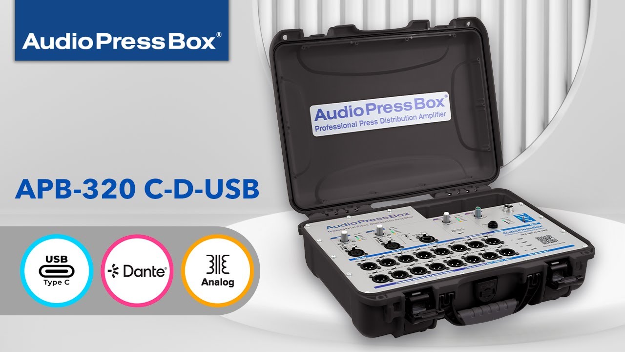 APB-320 C-D-USB - Active, portable, 3 inputs, 20 outs | AudioPressBox