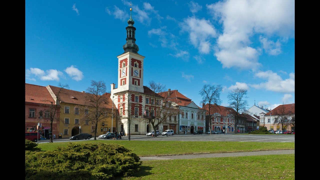 Město Slaný, Czech republic, Europe in 4K  - City walking tour with my friend in English.