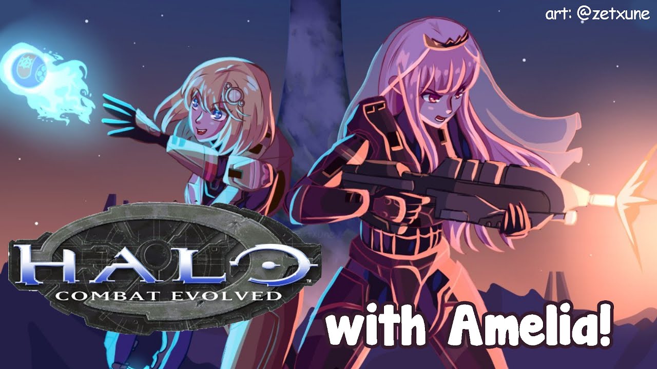 【HALO REACH COLLAB】Amelia, Teach Me The Ways of THE SHOOT. #hololiveEnglish #holoMyth