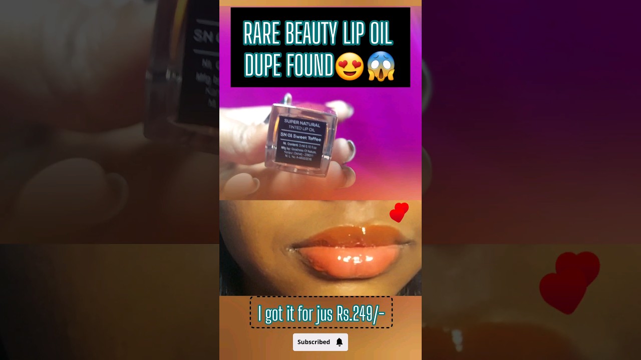 Dupe for Rare Beauty Lip Oil ₹2400 ️just ₹249 ️😍💄 ReneeLipOil lips 