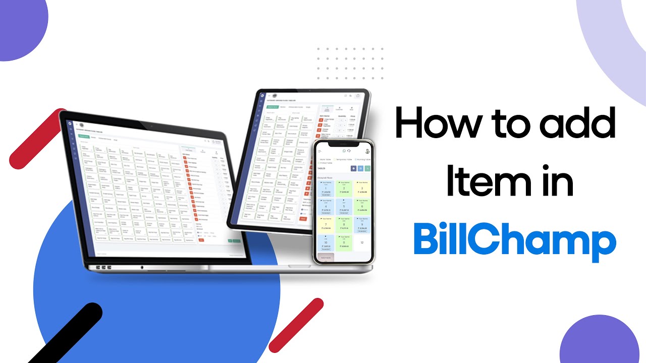 How to Add Item Menu with BillChamp POS | Step-by-Step Guide