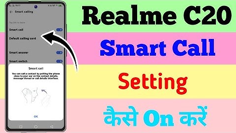 Realme C20 Smart Call Setting || Realme C20 Smart Call Kaise On Kare || The Tech Akash
