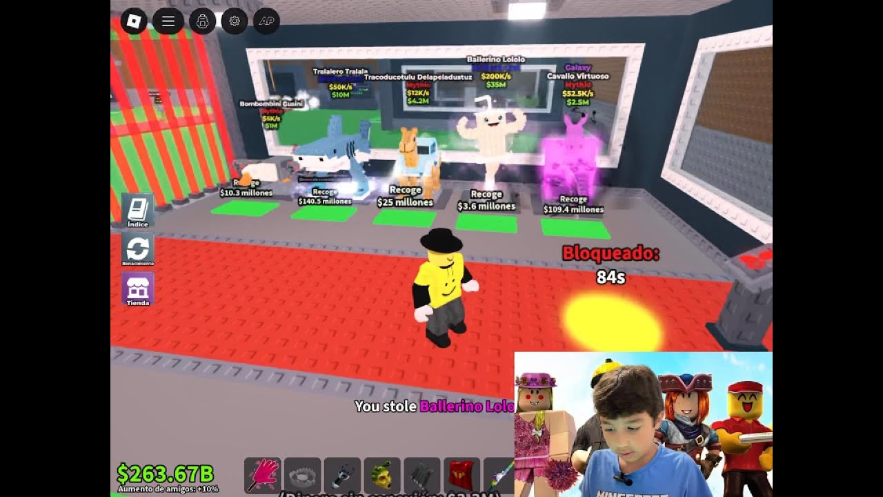 🔥 PEGUEI O BALLERINO LOLOLO no ROBLOX! 💎 (Minha Base Cheia de ...