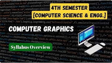 Computer Graphics (Syllabus Introduction) || 4th Sem CSE || SBTE Bihar Polytechnic