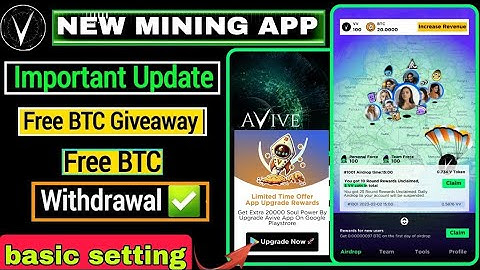 AVIVE World KYC , Withdraw , VV Coin Price | AVIVE Mining App Update | AVIVE BTC Mining App