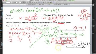 Algebra 2 Practice Test Ch 5 (Juniors) January 17, 2017