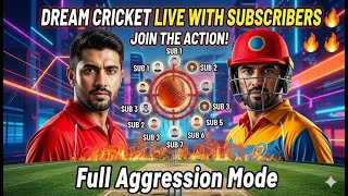 Dream Cricket Live 🔴 Playing With Subscribers 🎮 #shortslive #DreamCricket #CricketGame #GamingIndia