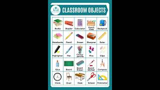 Classroom Objects / Learn Classroom English Vocabulary #shorts #shortsfeed #vocabulary screenshot 1