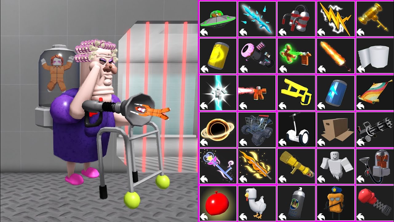 🚨Побег из тюрьмы! Режим пришельцев - Полное прохождение игры Grumpy Gran Obby #roblox