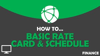 Introduction to Rate Cards