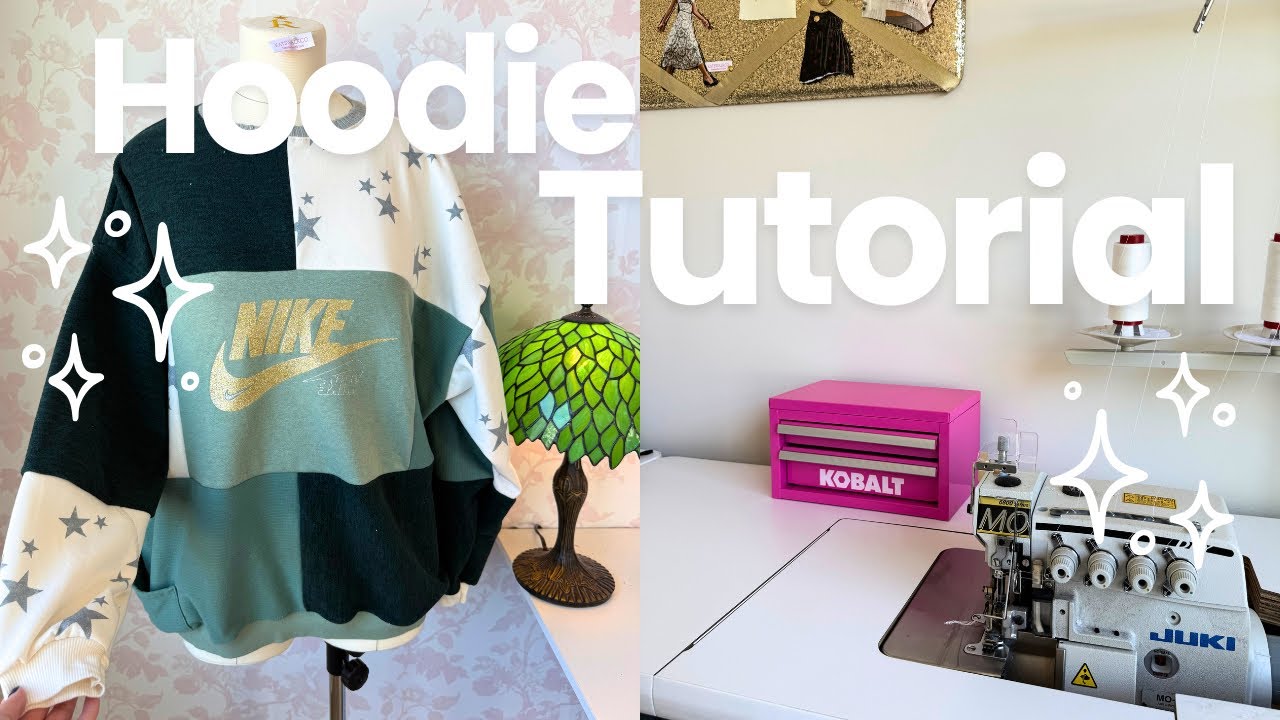 Hoodie Tutorial | Beginner Sewing Tutorial | Easy DIY Hoodie - YouTube