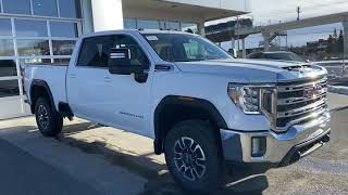 White 2021 GMC Sierra 2500HD SLE Review   - GSL GM City - Calgary