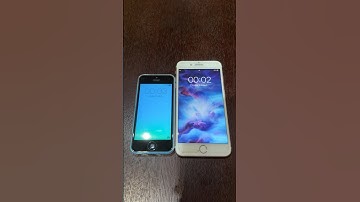 iPhone 5c on iOS 8 vs iPhone 7 Plus on iOS 15 boot up test #shorts #iphone5c #iphone7plus #ios