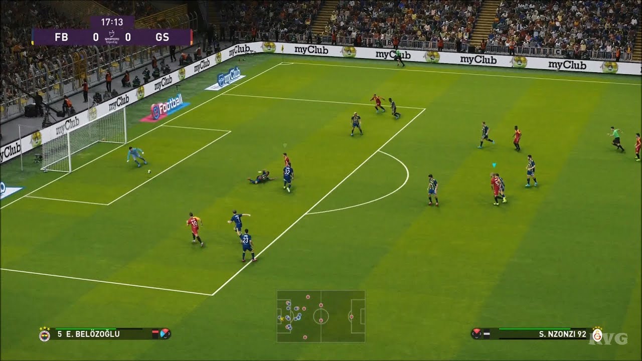 eFootball PES 2020 - Fenerbahce SK vs Galatasaray SK - Gameplay (PS4 HD) [1080p60FPS]