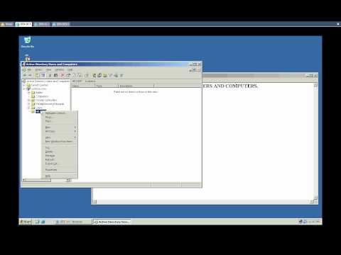 Create OU and Users