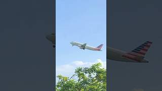 AA A320 WASTES NO TIME ON DEPARTURE! #shorts #aviation #takeoff #a320 #subscribe #avgeeks #plane