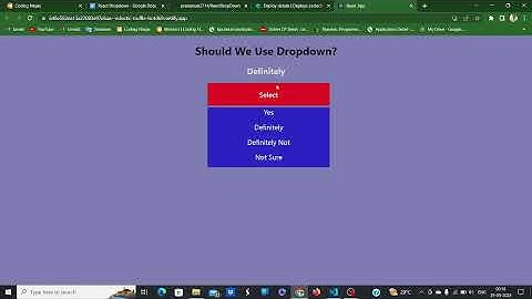 React Dropdown(Coding Ninjas Skill Test React)