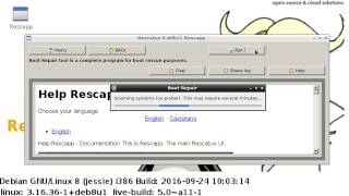 Rescatux - UEFI options - (Live Development) - Episode 13