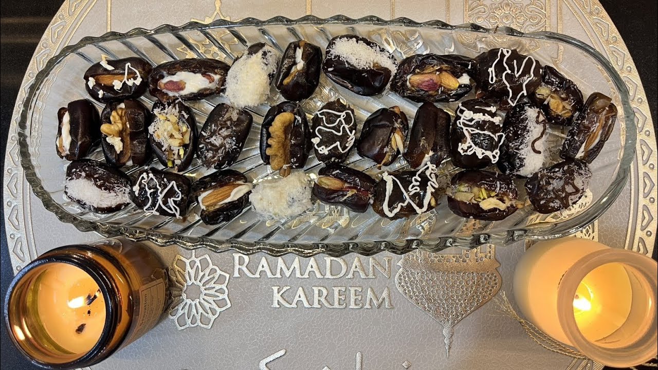 Ramzan special Stuffed dates with cream and nuts recipe by Kitchen with Zaini 
