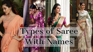 Types Of Sarees With Namessaree Designs 2020 - 21Chic Fashioncf