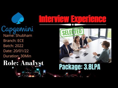 Capgemini interview experience batch 2022 student placed candidate!! #capegimini #jobs #hiring