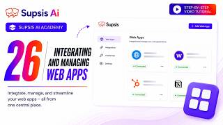 Supsis AI Academy | 26 Integrating and managing web apps