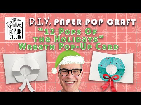 DIY Paper Pop Craft: Wreath Pop-Up Card