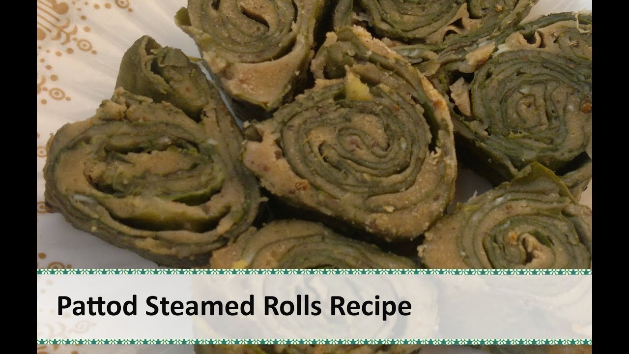 Pattod | Patra recipe | Arbi Leaves recipe| Pattod Steamed Rolls Recipe  by Healthy Kadai