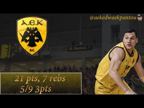 Nymburk - A.E.K. 93-94 - Jonas Maciulis highlights (16/10/2018)- 21pts