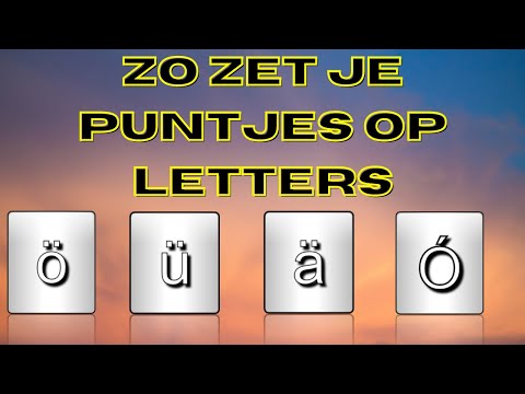 hoe doe ik puntjes op de u | en op andere letters - YouTube Hoe Doe Ik Puntjes Op De U | En Op Andere Letters - Youtube