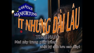 ÍT NHƯNG DÀI LÂU - KARAOKE TONE NAM || ManFortune || CHU THÚY QUỲNH || YAN NGUYỄN.